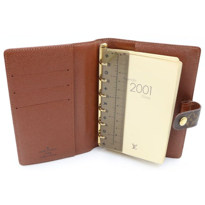 Louis Vuitton Monogram Agenda PM Leather Planner Cover M6 Brown — view 5