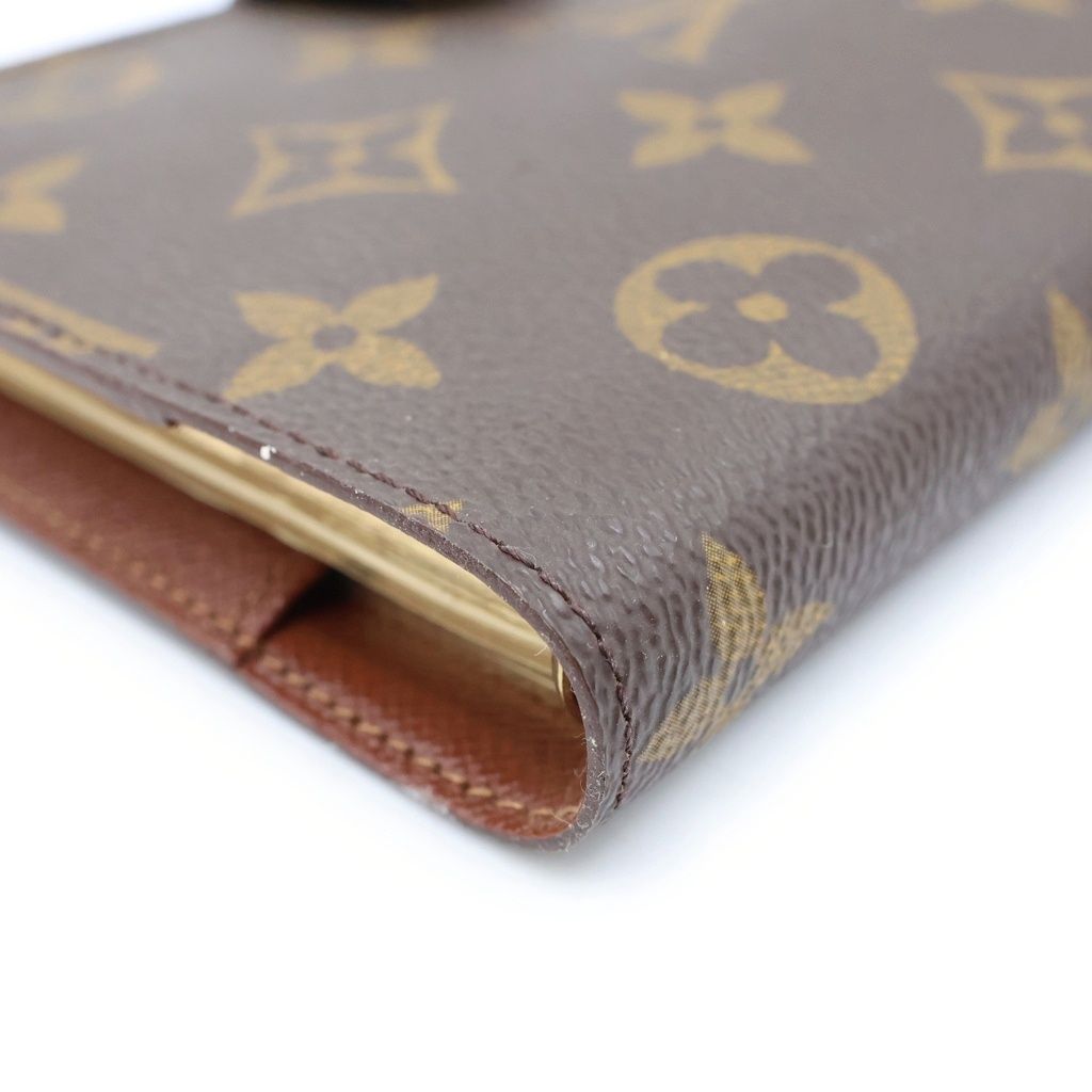 Louis Vuitton Monogram Agenda PM Leather Planner Cover M6 Brown — view 4