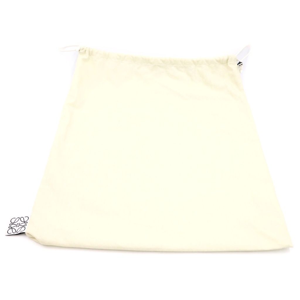 Loewe Anagram Basket Tote Small Square Raffia Leather Beige White — view 8