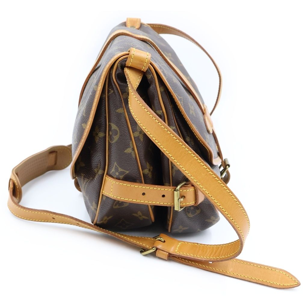 Louis Vuitton Saumur 30 Shoulder Bag Leather Brown — view 3