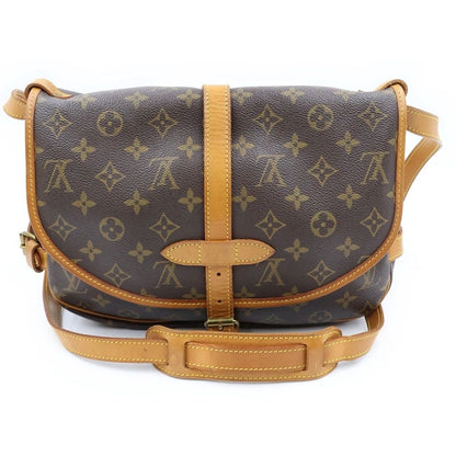 Louis Vuitton Saumur 30 Shoulder Bag Leather Brown — view 2