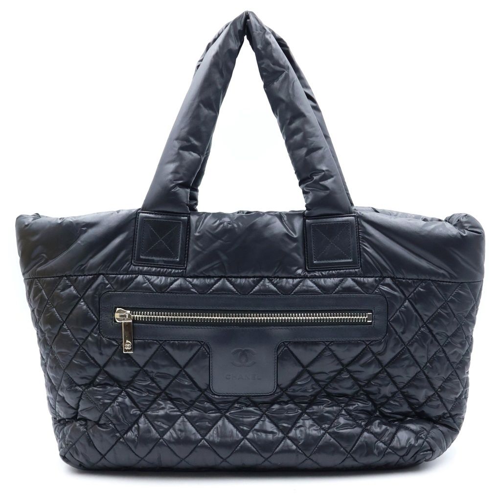 Chanel Coco Cocoon MM Small Tote Black Nylon
