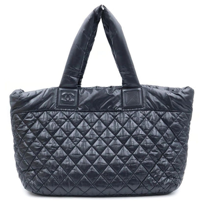 Chanel Coco Cocoon MM Small Tote Black Nylon — view 2