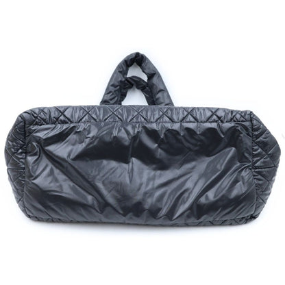 Chanel Coco Cocoon MM Small Tote Black Nylon — view 4