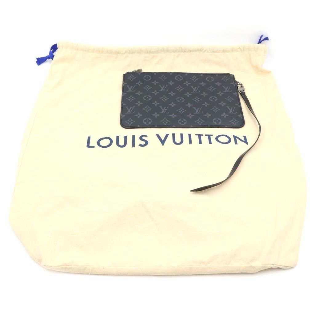 Louis Vuitton Eclipse Kabalite Tote Black Leather Silver — view 8