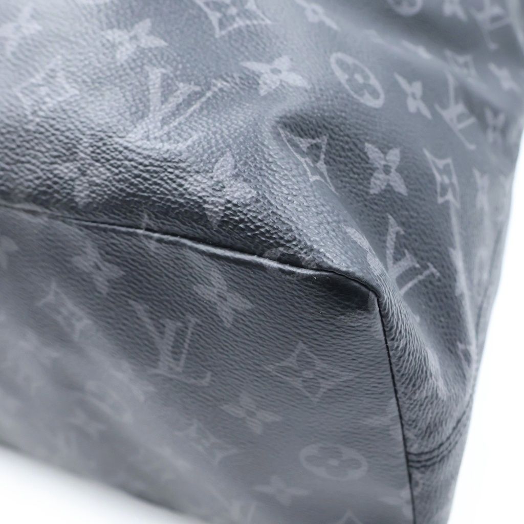 Louis Vuitton Eclipse Kabalite Tote Black Leather Silver — view 5