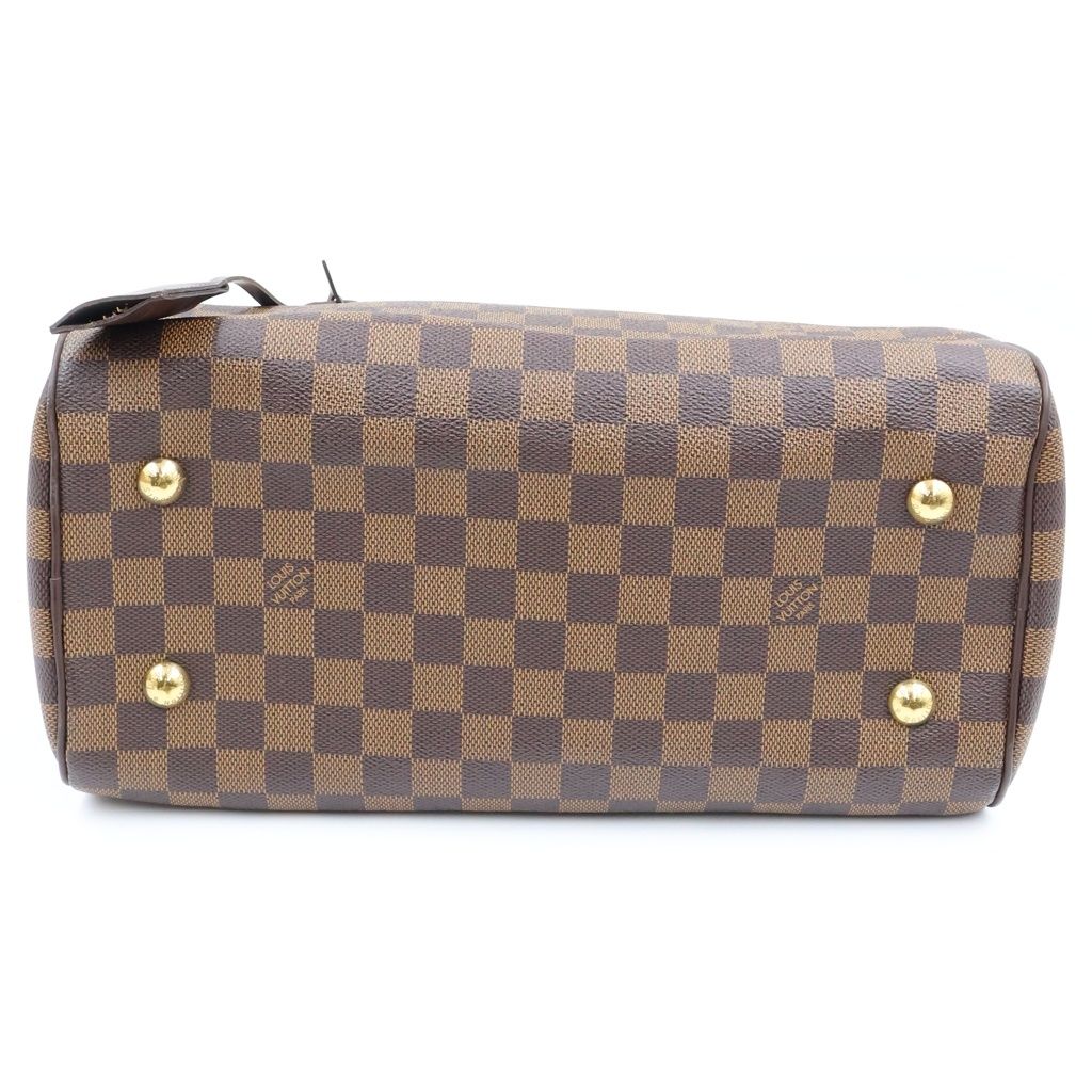 Louis Vuitton Damier Duomo Boston Bag Brown Leather Gold — view 4