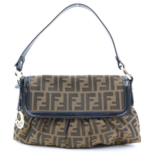 Fendi Zucca Chef Bag Handbag Bag Brown Gold