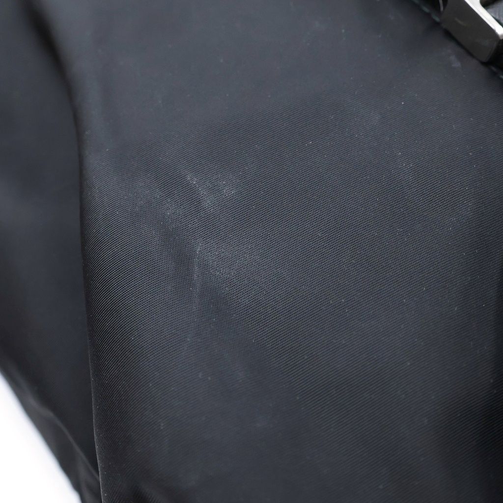 Prada Re-Nylon Saffiano Tessuto Backpack Black Nylon Leather Silver — view 6