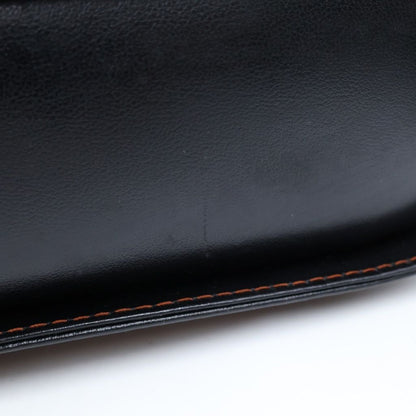 Saint Laurent Cut Out Shoulder Bag Vintage Leather Black — view 7