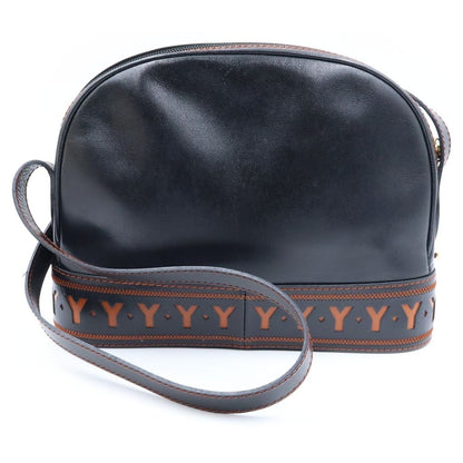 Saint Laurent Cut Out Shoulder Bag Vintage Leather Black — view 2