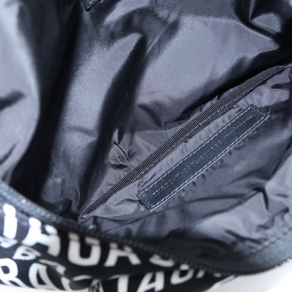 Balenciaga Logo Belt Bag Wheel Nylon Black White — view 7