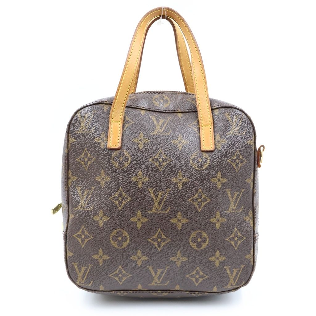 Louis Vuitton Spontini 2-Way Shoulder Bag Monogram Brown Leather