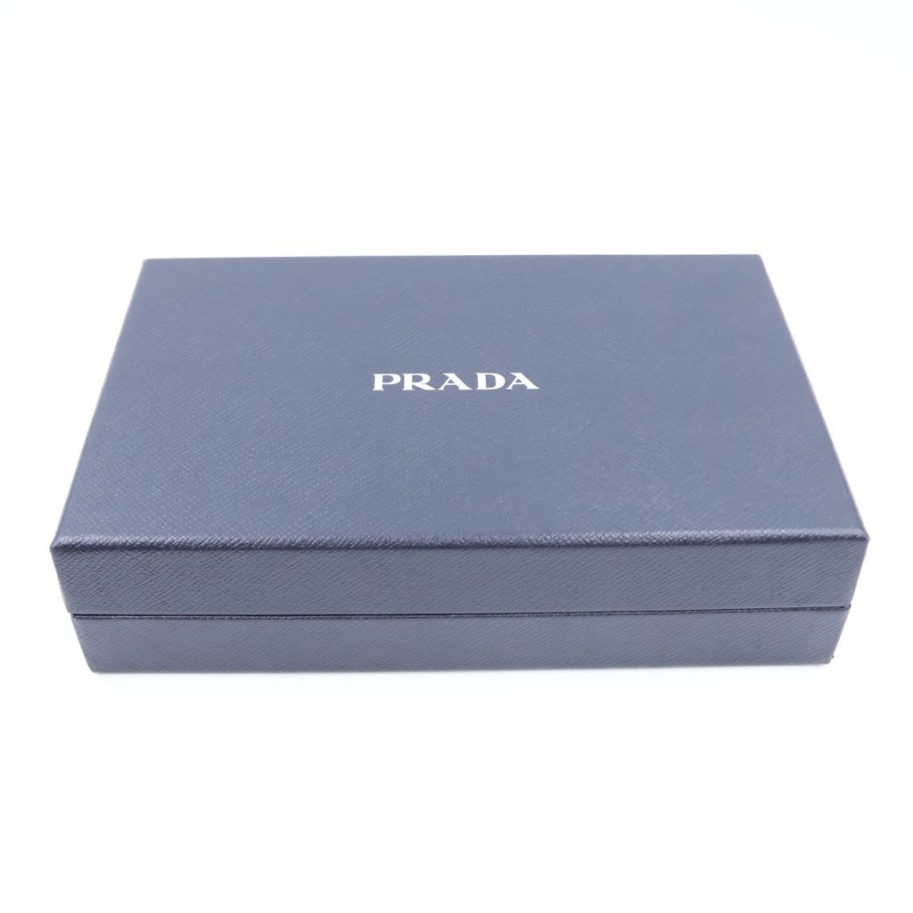 Prada Phone Case Shorder Re-Nylon Logo Triangle Plate Leather Shoulder Bag Black — view 8