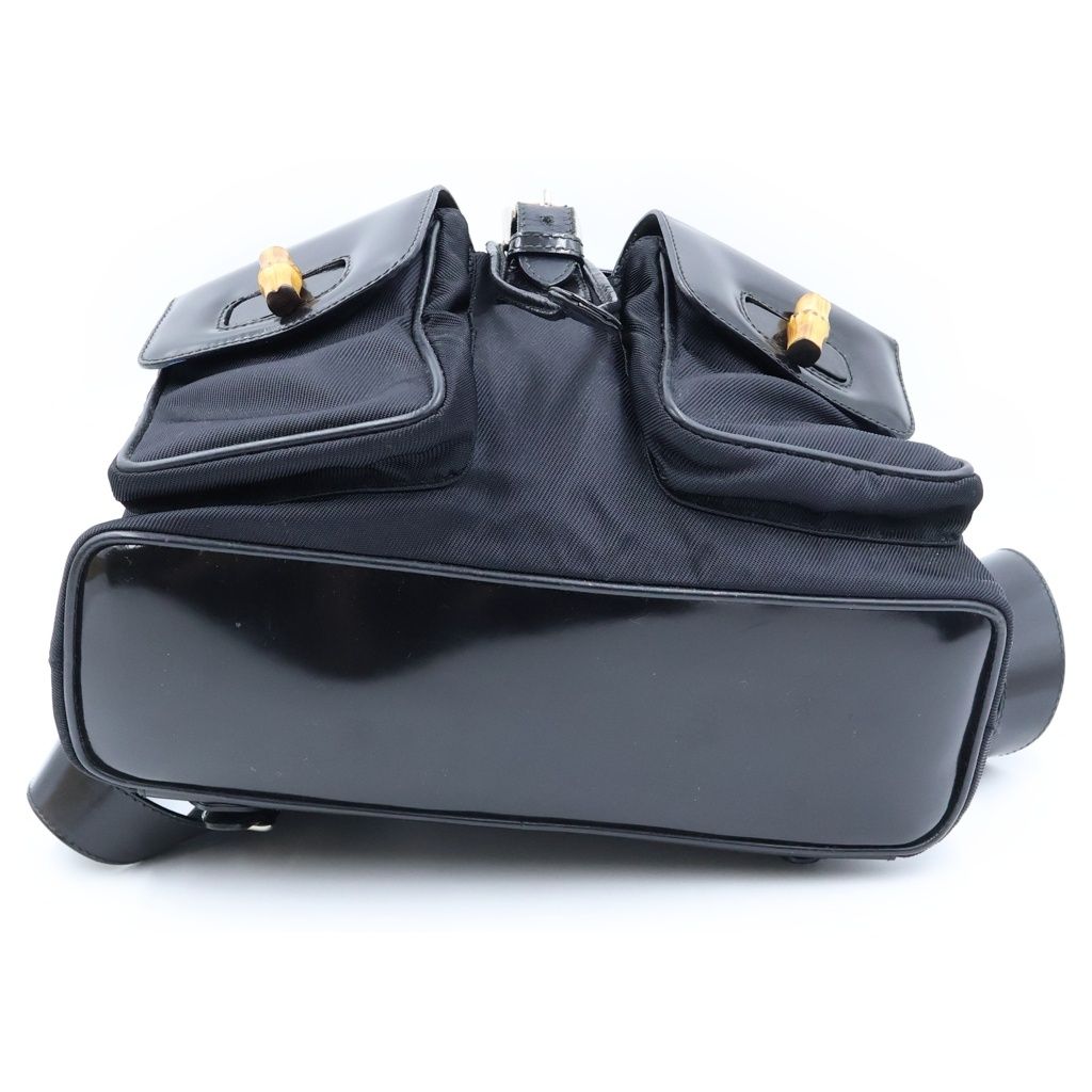 Gucci Bamboo Leather Backpack Black — view 4
