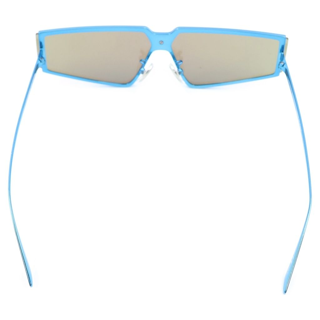 Balenciaga Shield 2.0 Rectangle Sunglasses Blue Eyewear — view 2