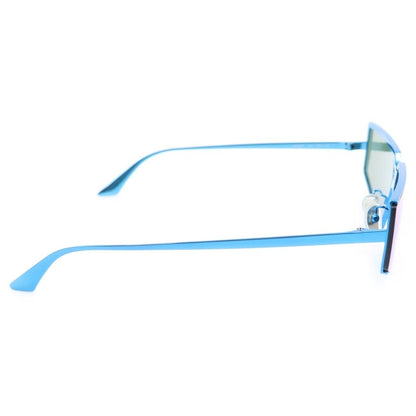 Balenciaga Shield 2.0 Rectangle Sunglasses Blue Eyewear — view 3