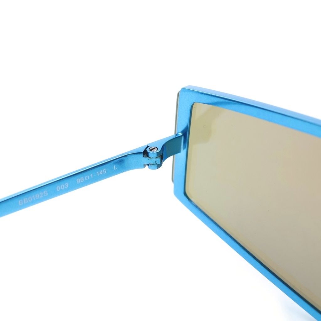 Balenciaga Shield 2.0 Rectangle Sunglasses Blue Eyewear — view 4