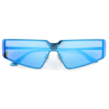 Balenciaga Shield 2.0 Rectangle Sunglasses Blue Eyewear