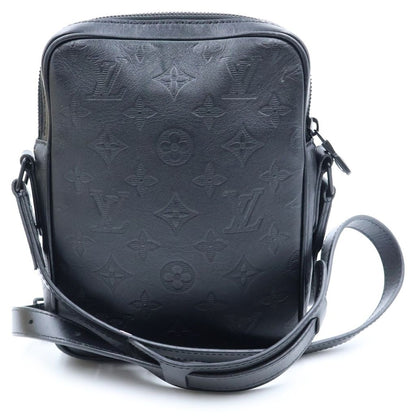 Louis Vuitton Monogram Shadow Danube PM NM Shoulder Bag Leather Black Noir — view 2