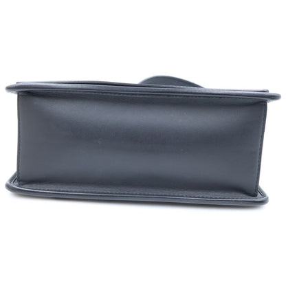 Fendi Canayef 2-Way Shoulder Bag Black Leather Gold Silver — view 4