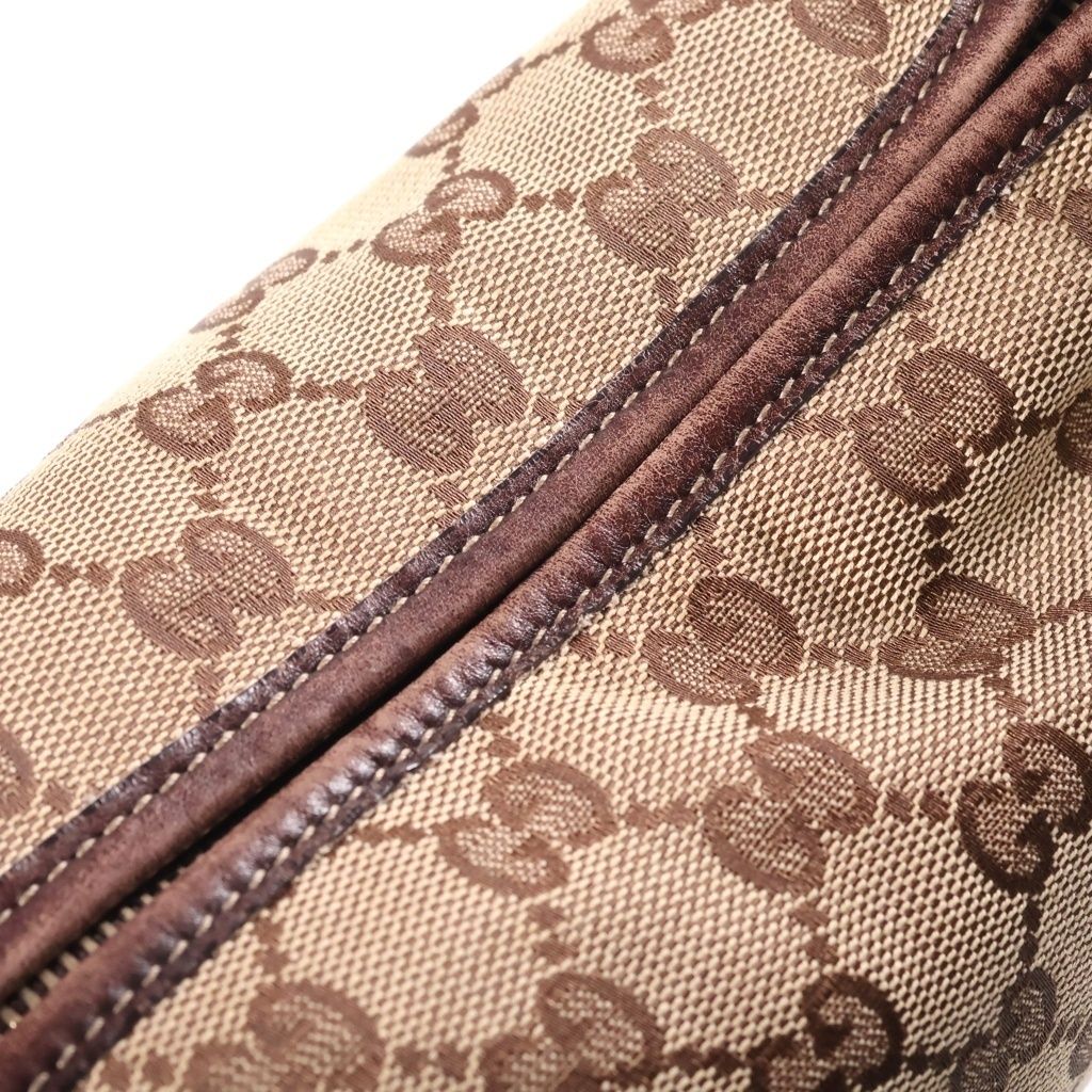 Gucci New Fourit Shoulder Bag GG Canvas Leather Beige Brown — view 7