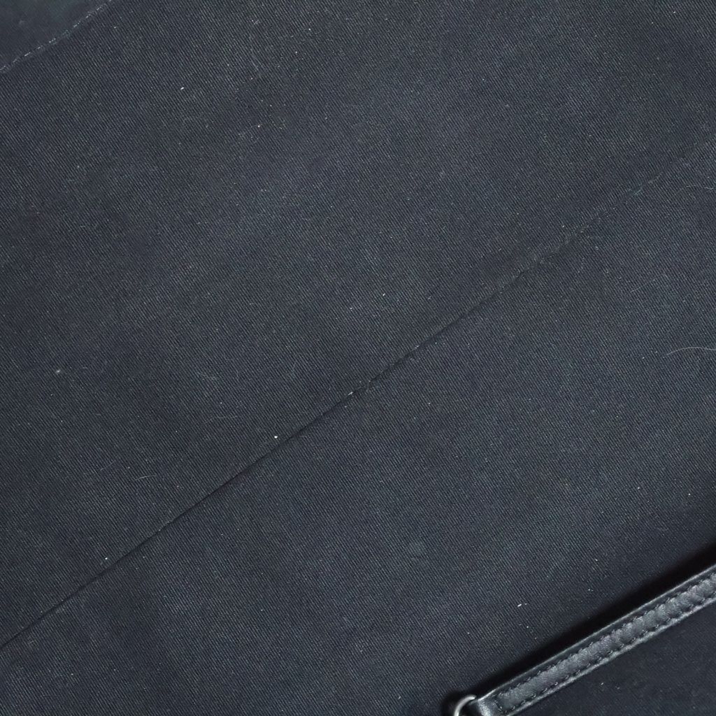 Chanel Deauville GM Tote Black Canvas Leather Silver — view 7