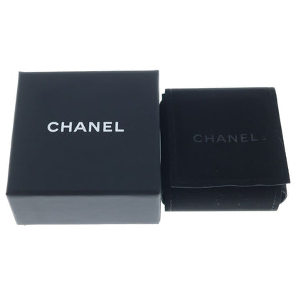 Chanel CC Logo Rhinestone Earrings Black Gold — view 6