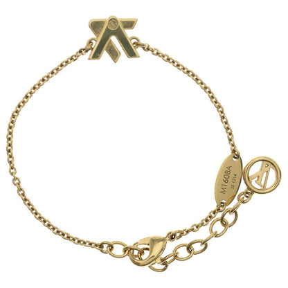 Louis Vuitton Bracelet LV Logo Gold — view 2