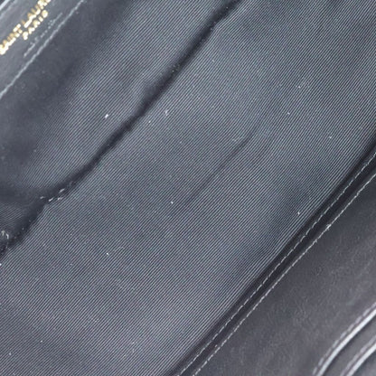 Saint Laurent Paris Logo All Over Print Nylon Patted Quilted Chain Shoulder Bag — view 7