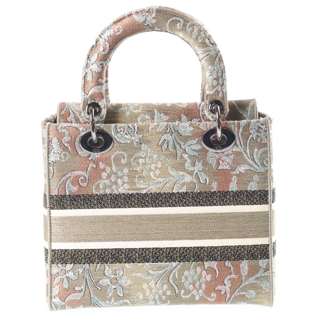 Dior Lady D-lite D Light Canvas 2-Way Bag Silver Green — view 2