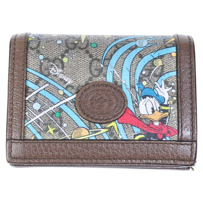 Gucci Disney Donald Duck Compact Wallet Leather