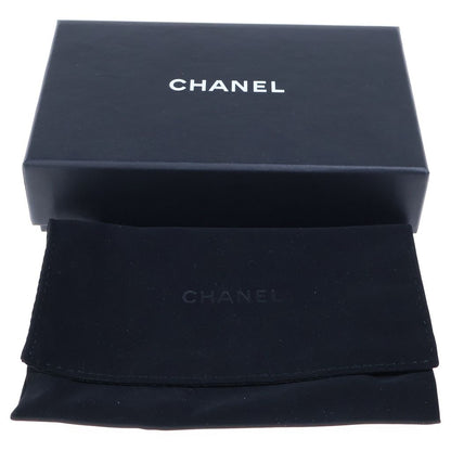 Chanel Quilted Kiss Lock Chain Wallet Pouch Black Lambskin Gold — view 6