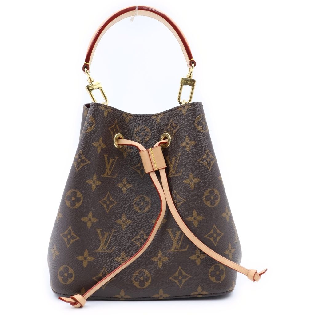 Louis Vuitton Monogram Neo Noe BB Leather 2-Way Shoulder Bag Brown