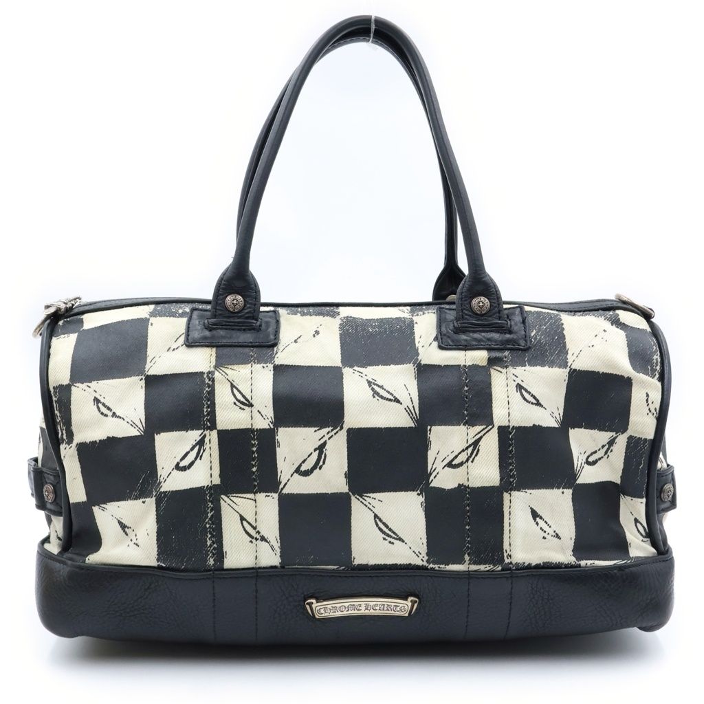 Chrome Hearts Matty Boy Leather Canvas Bag &canvas Bag