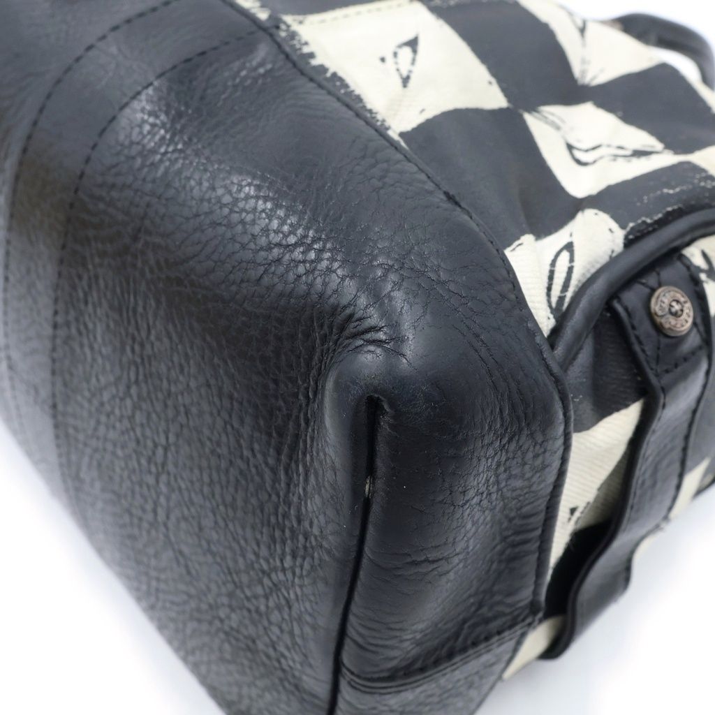 Chrome Hearts Matty Boy Leather Canvas Bag &canvas Bag — view 5