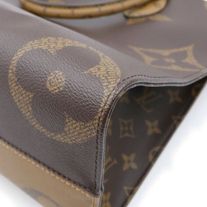 Louis Vuitton Monogram Reverse on the Go MM Tote Brown Leather Gold — view 5