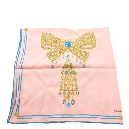 Cartier Scarf Logo All Over Print Silk Pink — view 4