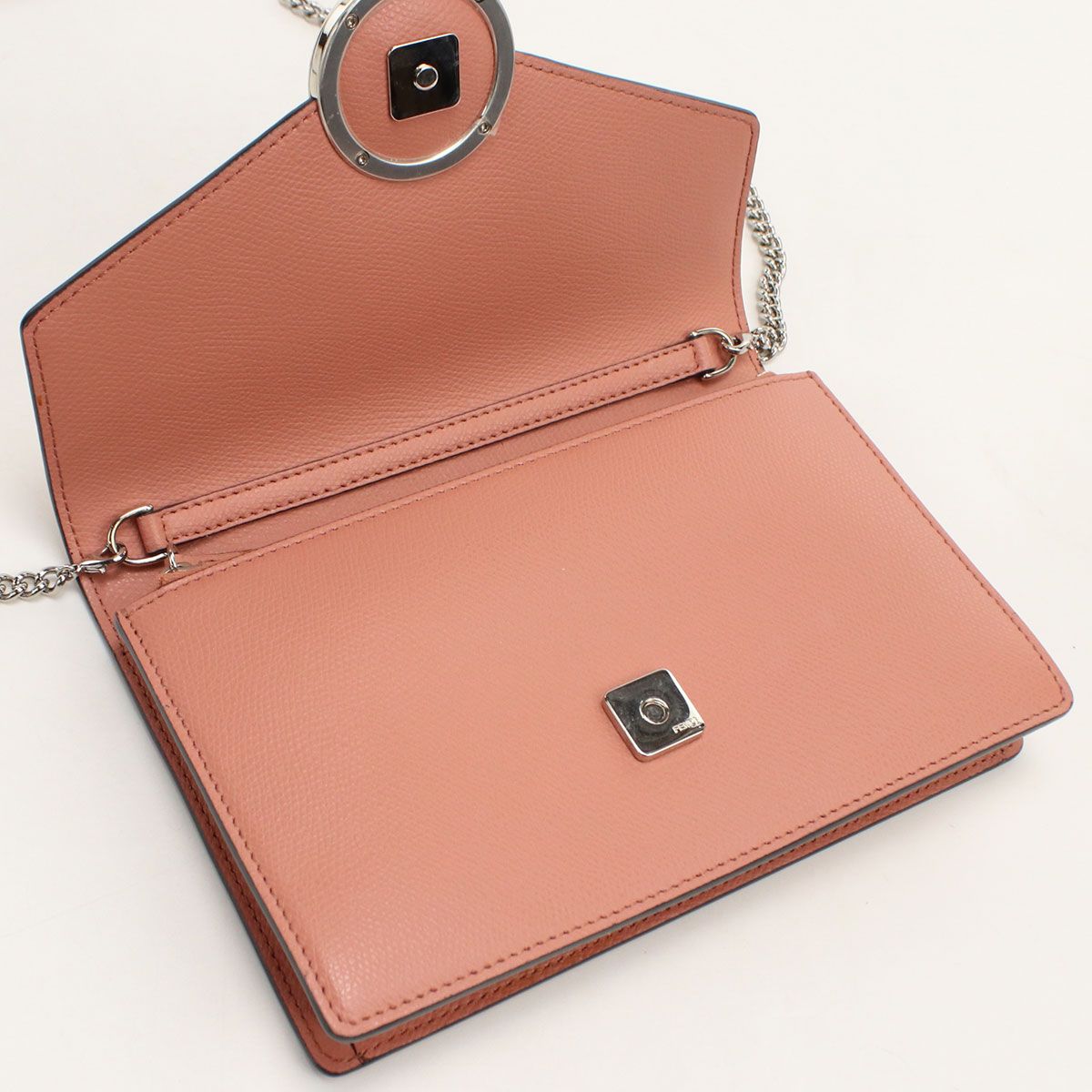 Fendi F is Fendi Chain Wallet Calfskin Shoulder Bag — view 8