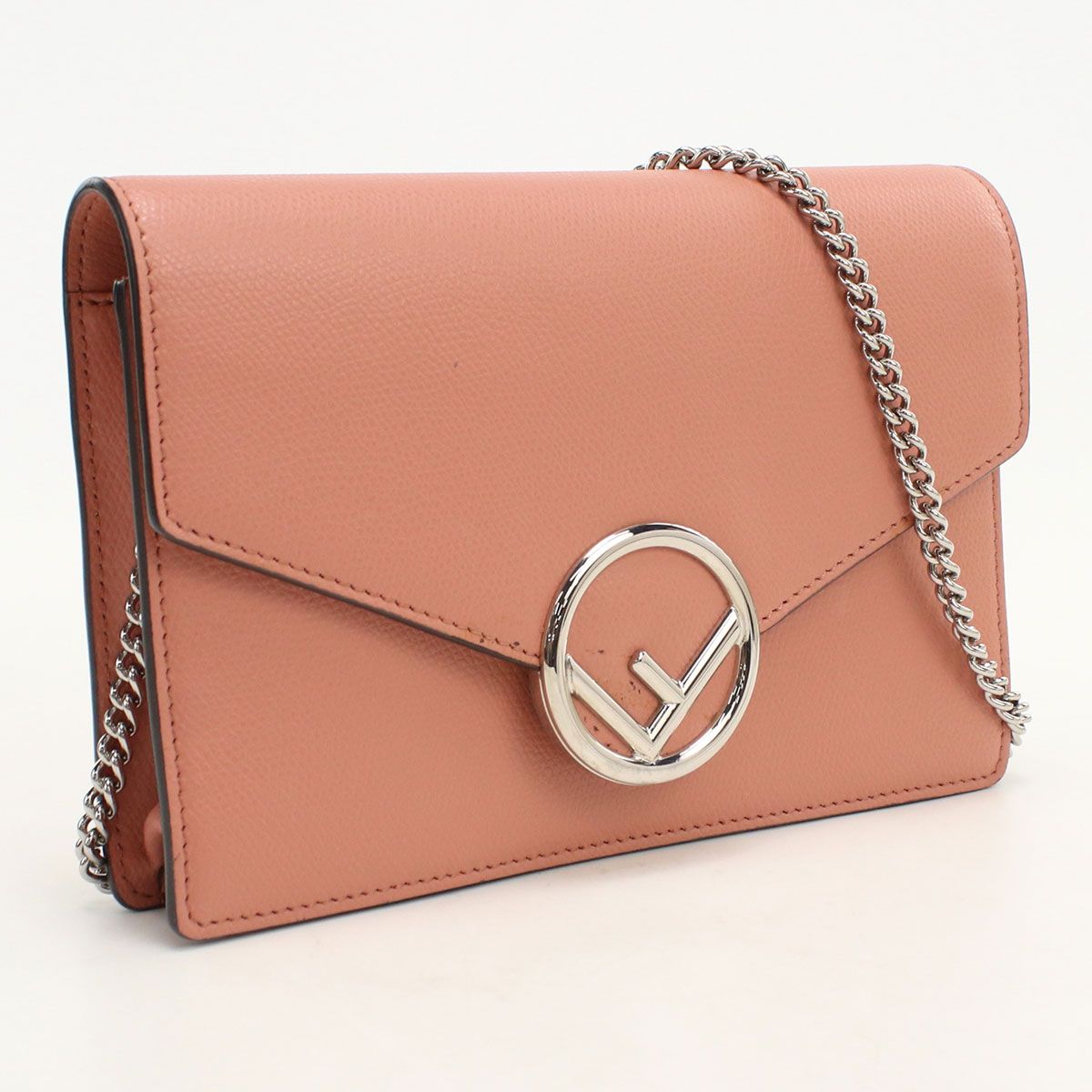 Fendi F is Fendi Chain Wallet Calfskin Shoulder Bag