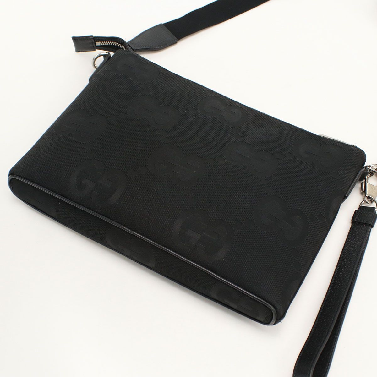 Gucci 2-Way Clutch Jumbo GG Shoulder Bag Canvas — view 2