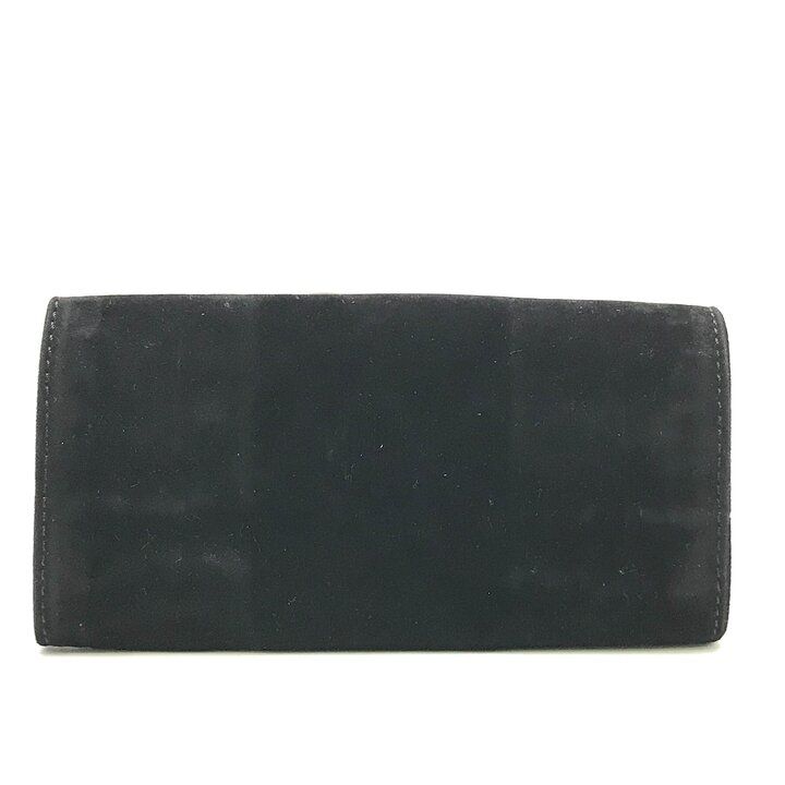 Chanel CC Logo Vintage Velour Black Brush Case Makeup Pouch — view 3