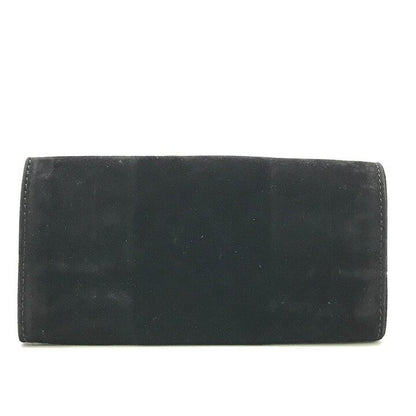 Chanel CC Logo Vintage Velour Black Brush Case Makeup Pouch — view 3