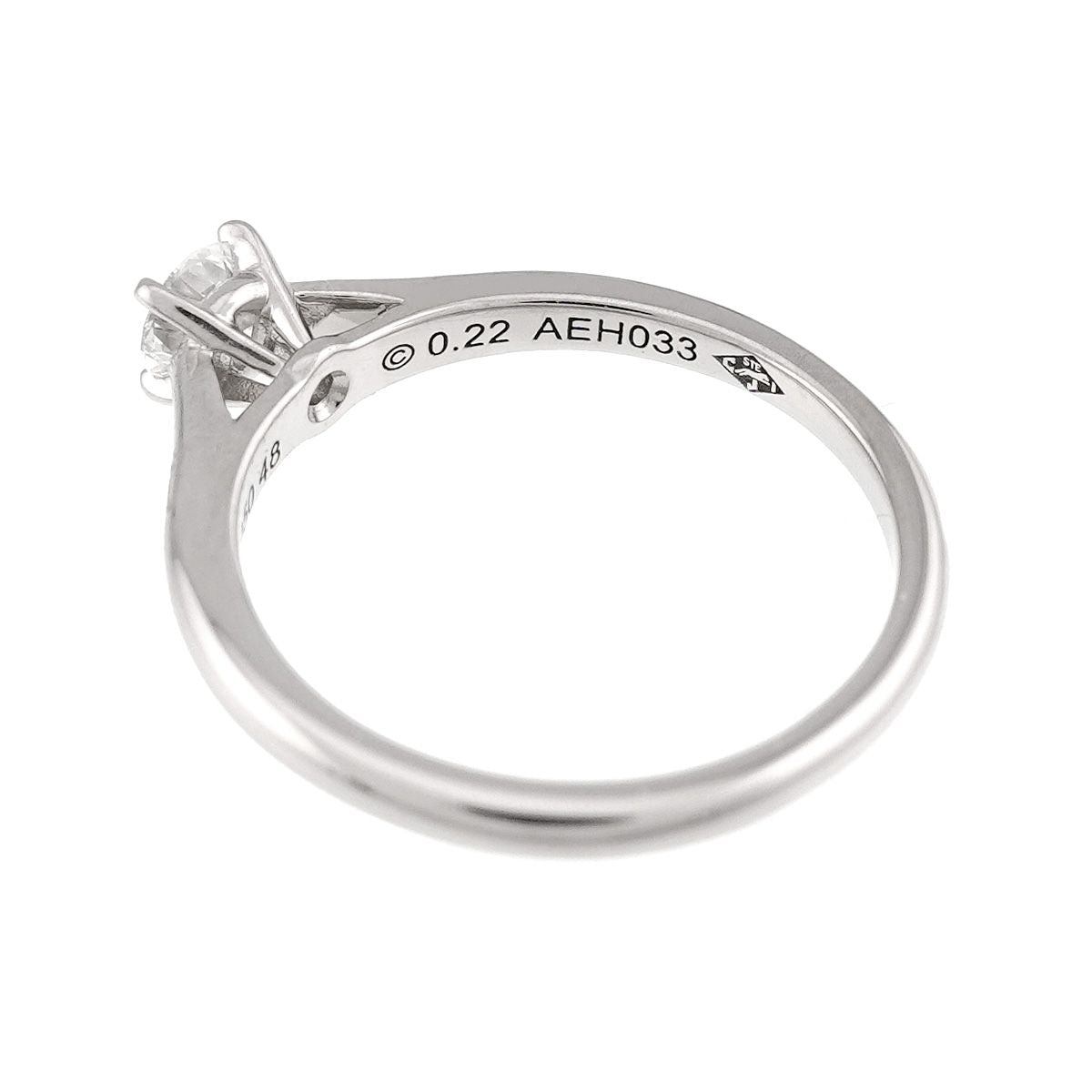 Cartier Solitaire Diamond 48 Ring Platinum — view 3