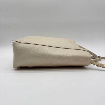 Celine Tote Vertical Cabas 2-Way Shoulder Bag Beige Leather — view 3