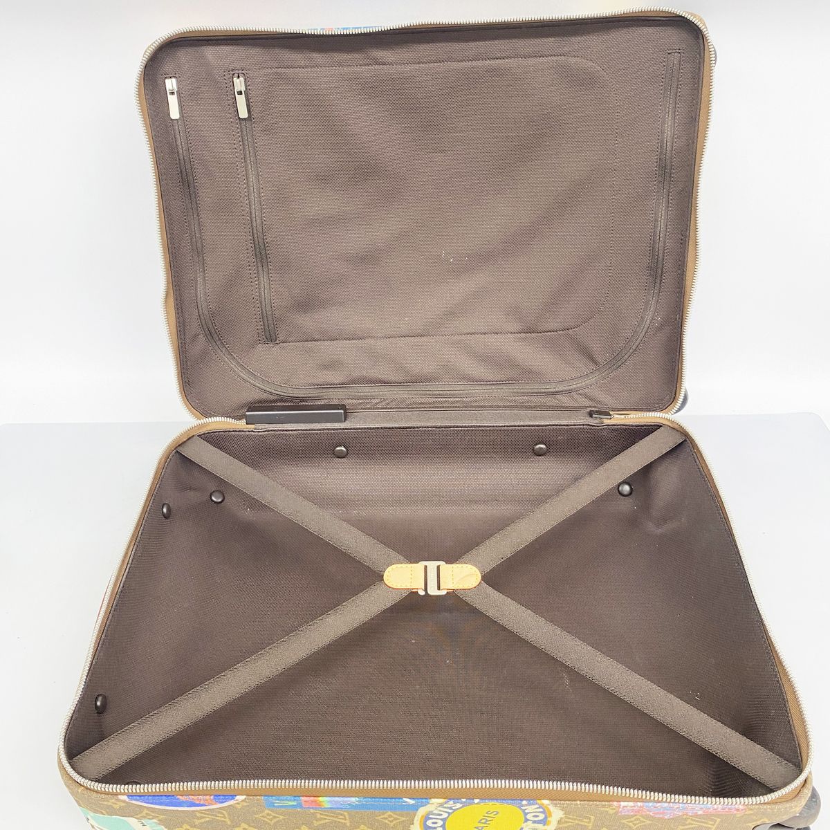 Louis Vuitton Travel Bag Monogram Horizon 55 Print Brown Multicolor — view 4