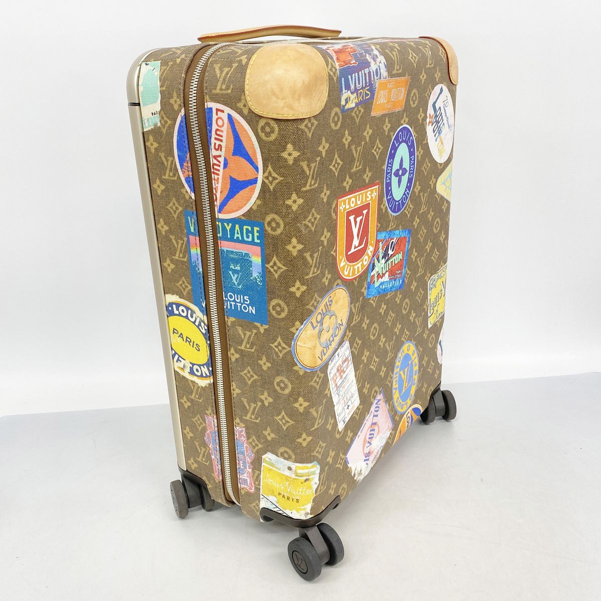 Louis Vuitton Travel Bag Monogram Horizon 55 Print Brown Multicolor — view 2