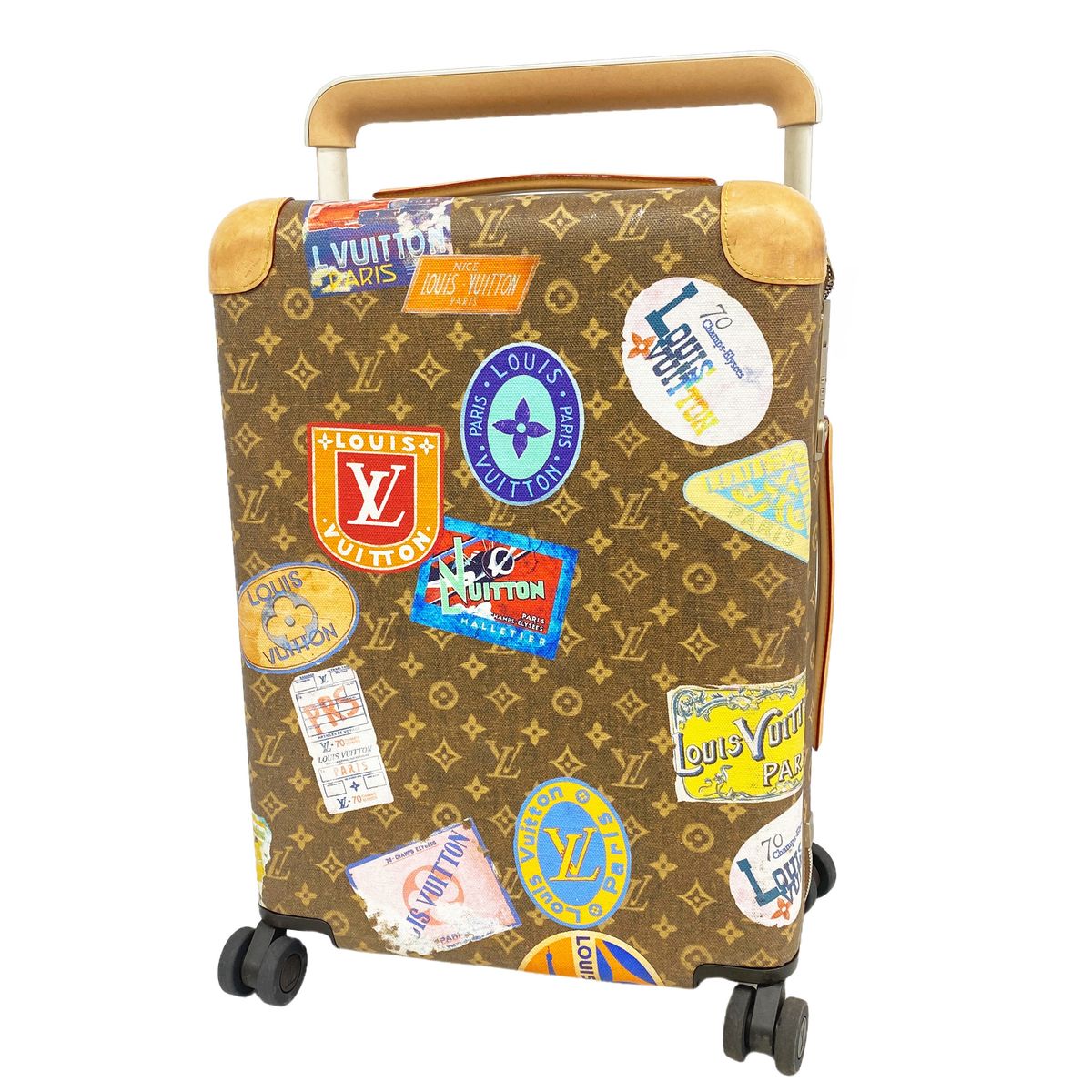 Louis Vuitton Travel Bag Monogram Horizon 55 Print Brown Multicolor