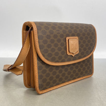 Celine Shoulder Bag Macadam Brown Gold — view 2