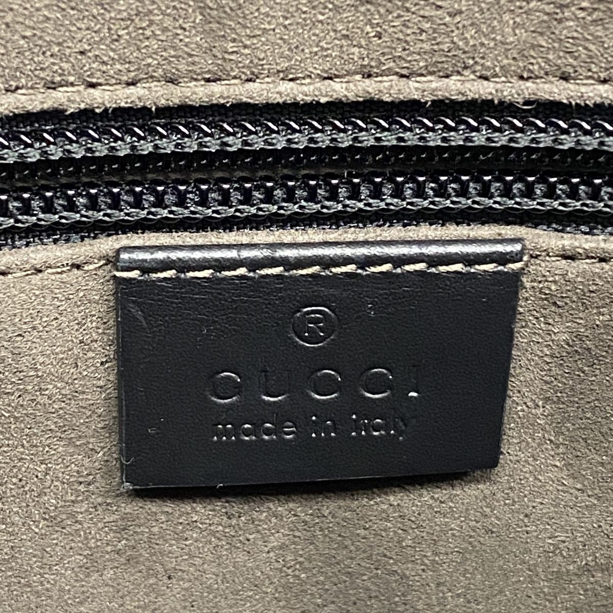 Gucci Shoulder Bag Guccissima Leather Black Silver — view 5